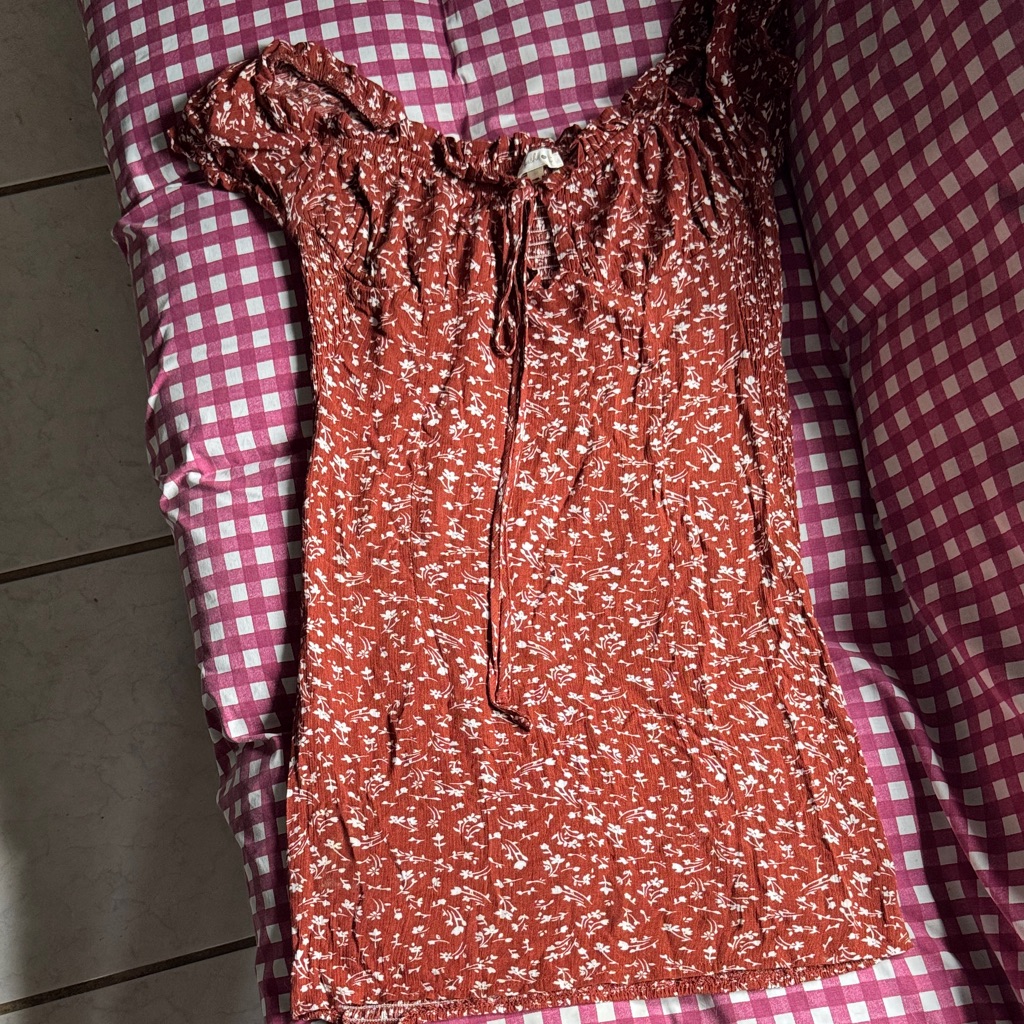 Blush Terracotta Floral Dress